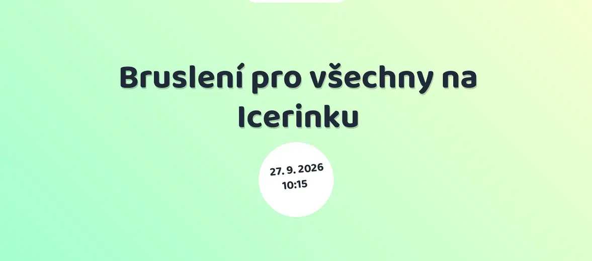 Bruslení pro všechny na Icerinku – sport a Pohyb, Praha