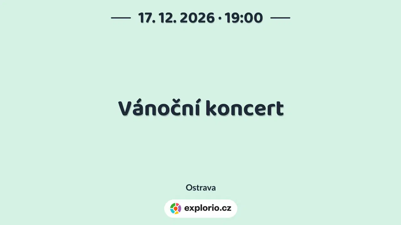 Vánoční koncert – divadlo, Hudba a Kino, Ostrava