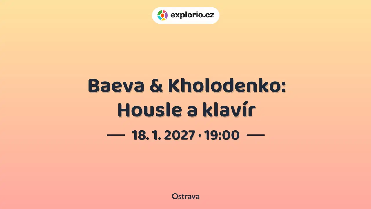 Baeva & Kholodenko: Housle a klavír – divadlo, Hudba a Kino, Ostrava
