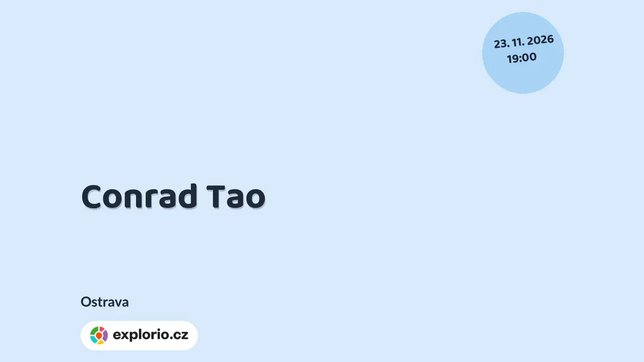 Conrad Tao – divadlo, Hudba a Kino, Ostrava