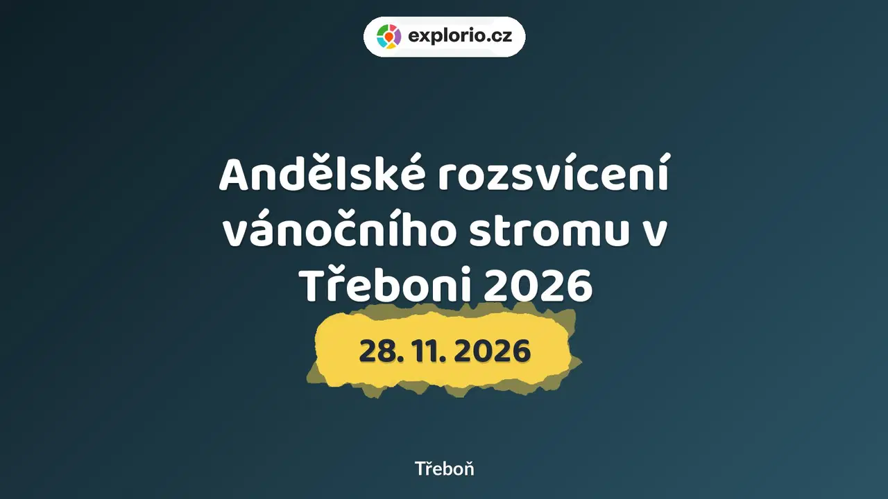 Andělské rozsvícení vánočního stromu v Třeboni 2026 – festivaly a Slavnosti, Třeboň