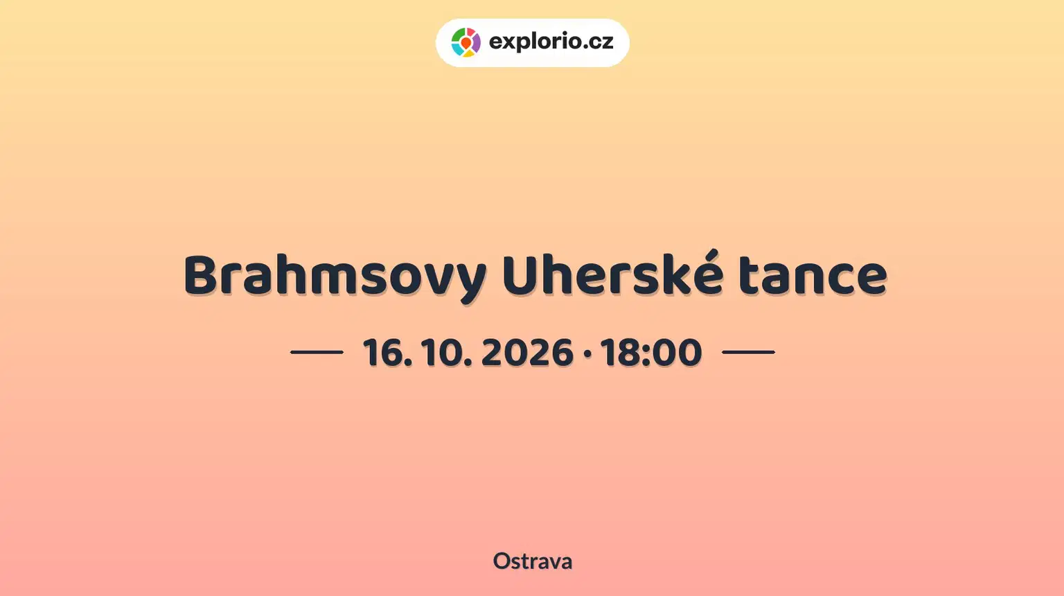 Brahmsovy Uherské tance – divadlo, Hudba a Kino, Ostrava