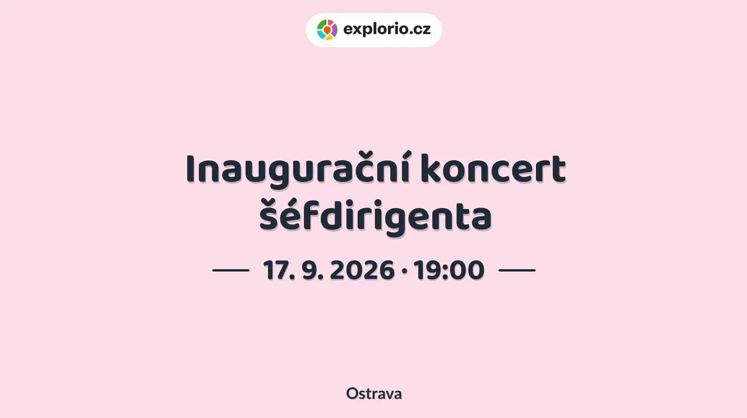 Inaugurační koncert šéfdirigenta – divadlo, Hudba a Kino, Ostrava