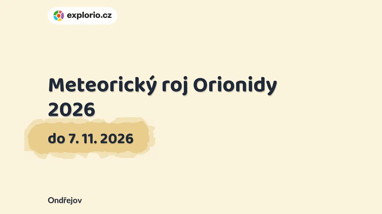 Meteorický roj Orionidy 2026 – příroda a Zvířátka, Ondřejov