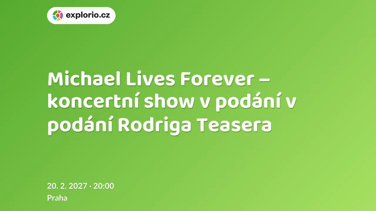 Michael Lives Forever – koncertní show v podání v podání Rodriga Teasera – divadlo, Hudba a Kino, Praha