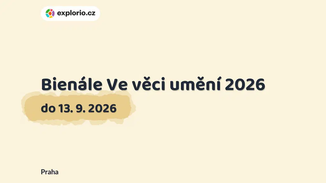 Bienále Ve věci umění 2026 – prohlídky a Muzea, Praha