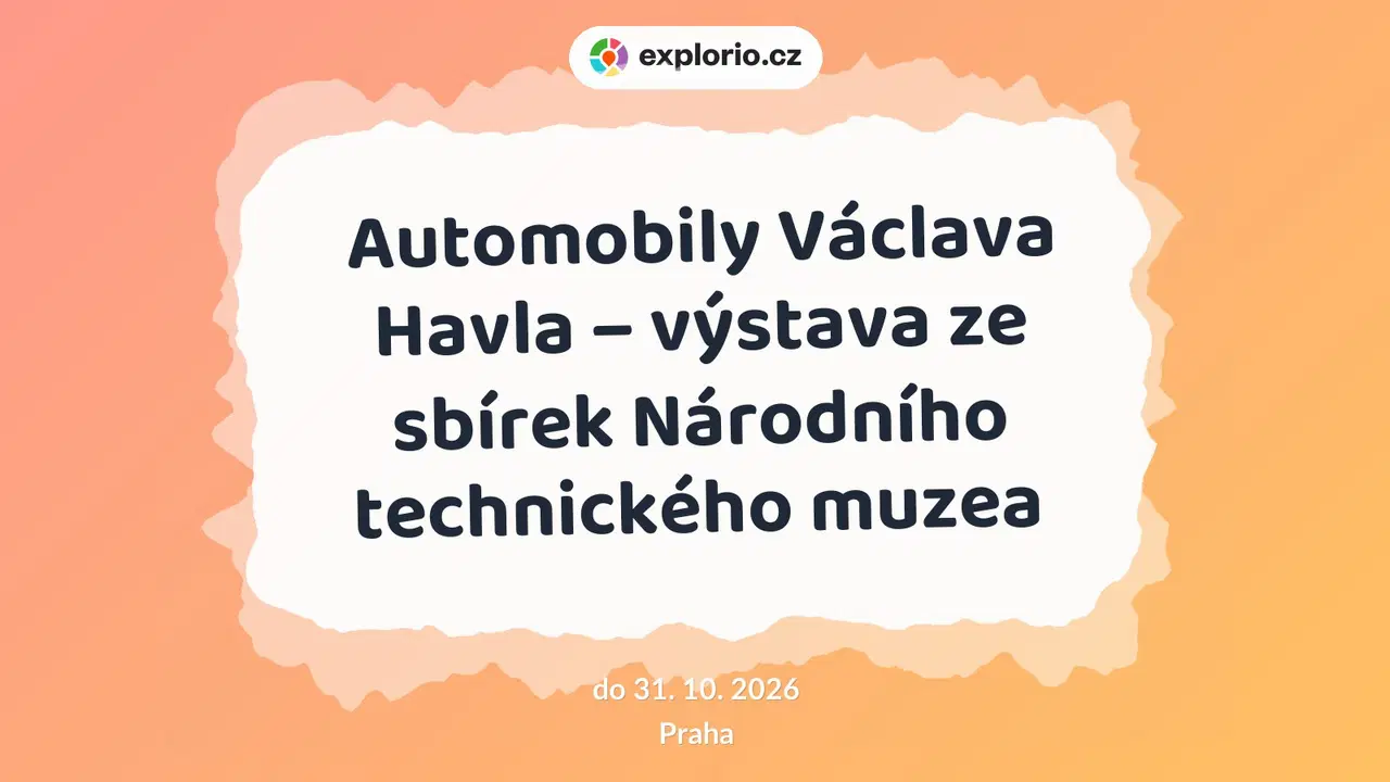 Automobily Václava Havla – výstava ze sbírek Národního technického muzea – prohlídky a Muzea, Praha