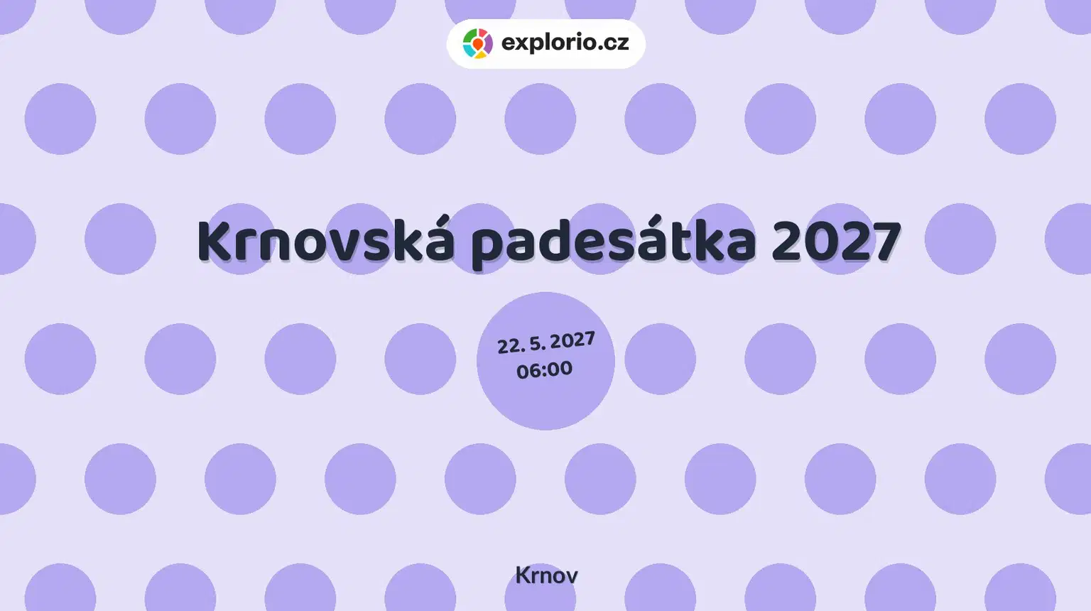 Krnovská padesátka 2027 – sport a Pohyb, Krnov