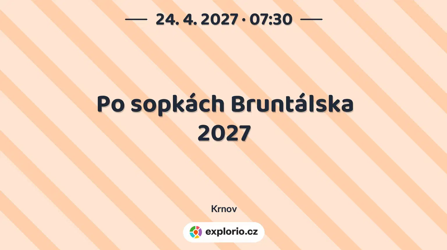 Po sopkách Bruntálska 2027 – sport a Pohyb, Krnov