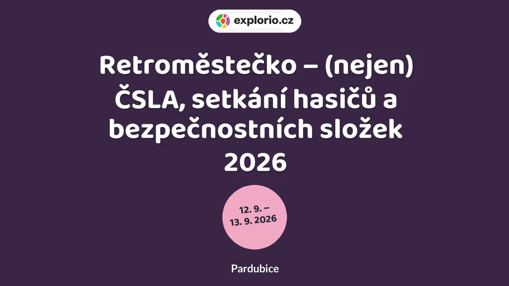 Retroměstečko – (nejen) ČSLA, setkání hasičů a bezpečnostních složek 2026 – prohlídky a Muzea, Pardubice