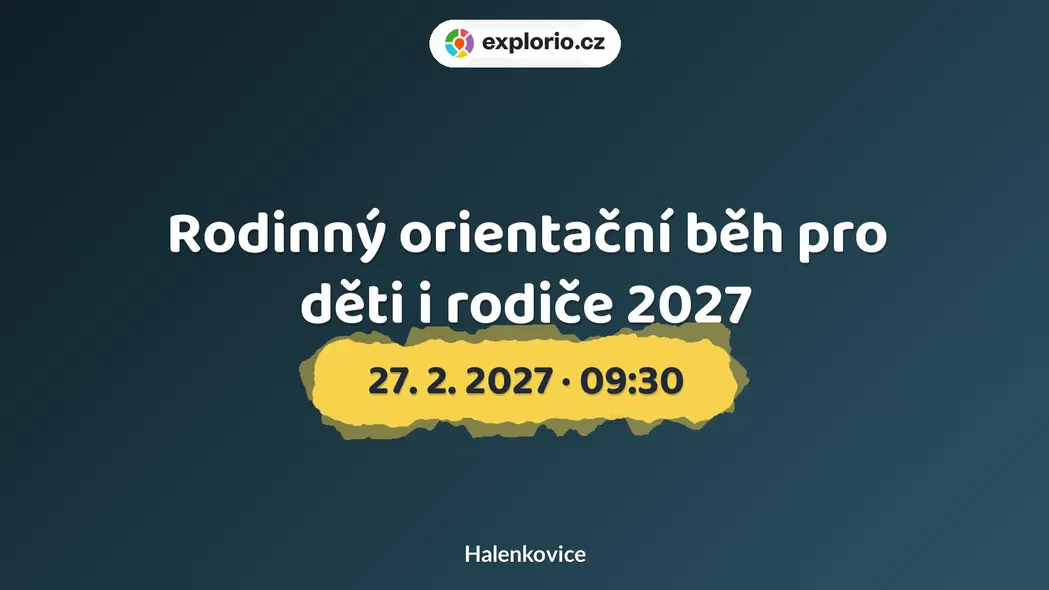 Rodinný orientační běh pro děti i rodiče 2027 – sport a Pohyb, Halenkovice