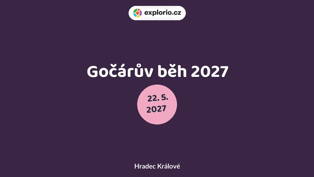 Gočárův běh 2027 – sport a Pohyb, Hradec Králové