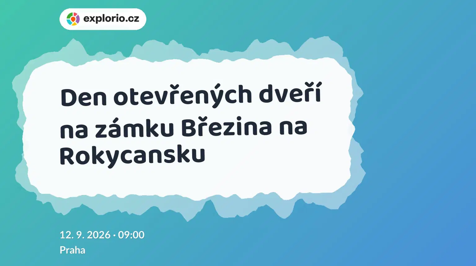 Den otevřených dveří na zámku Březina na Rokycansku – divadlo, Hudba a Kino, Praha