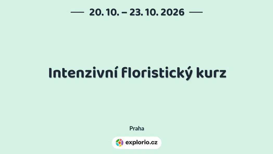 Intenzivní floristický kurz – tvořivé dílny a Workshopy, Praha