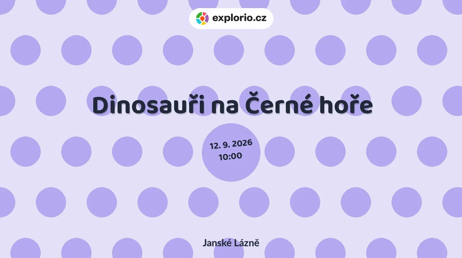 Dinosauři na Černé hoře – sport a Pohyb, Janské Lázně