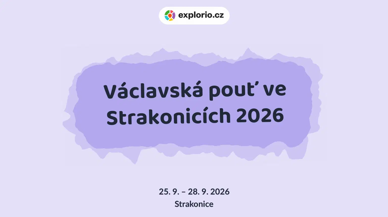Václavská pouť ve Strakonicích 2026 – divadlo, Hudba a Kino, Strakonice