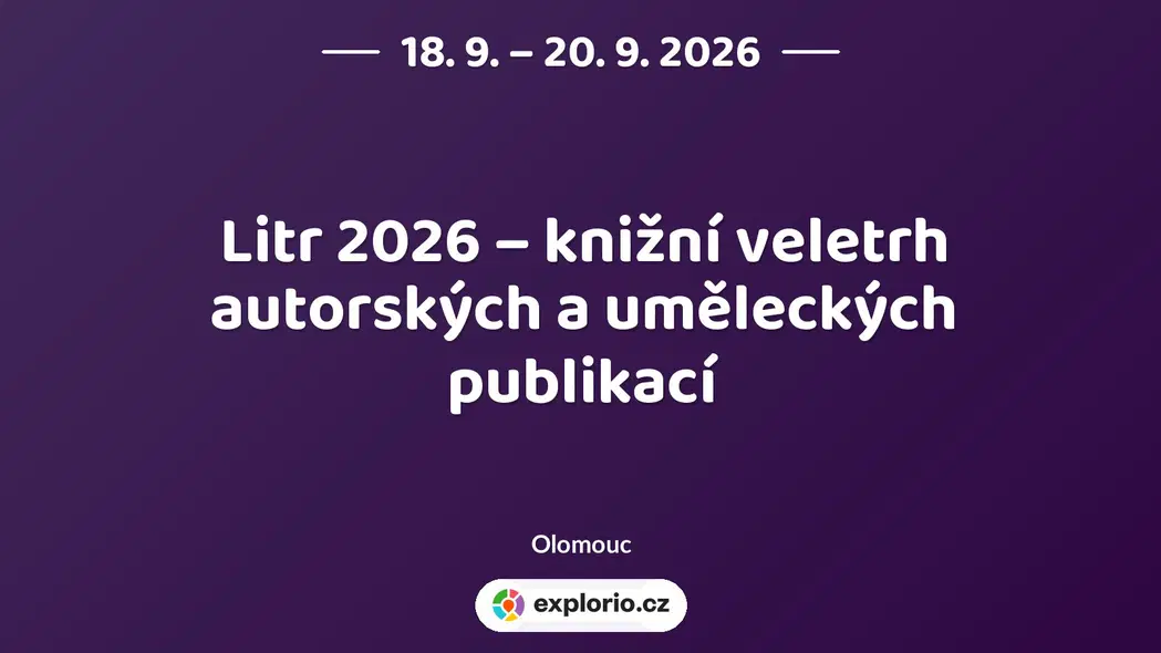 Litr 2026 – knižní veletrh autorských a uměleckých publikací – festivaly a Slavnosti, Olomouc