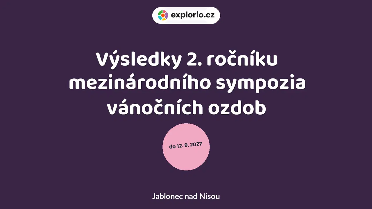 Výsledky 2. ročníku mezinárodního sympozia vánočních ozdob – prohlídky a Muzea, Jablonec nad Nisou