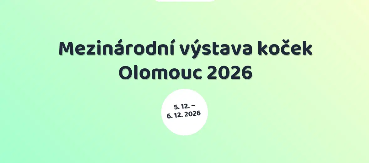Mezinárodní výstava koček Olomouc 2026 – prohlídky a Muzea, Olomouc