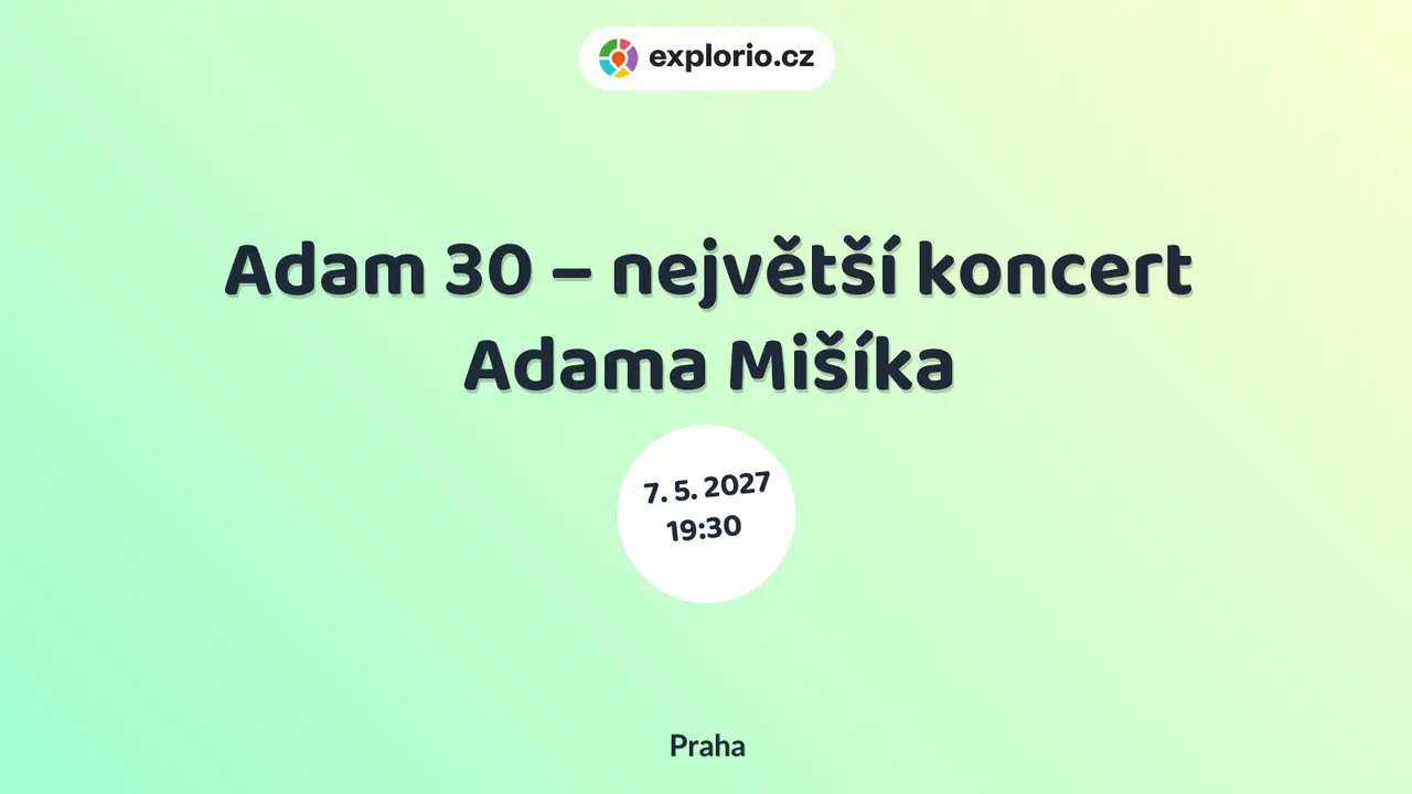 Adam 30 – největší koncert Adama Mišíka – divadlo, Hudba a Kino, Praha