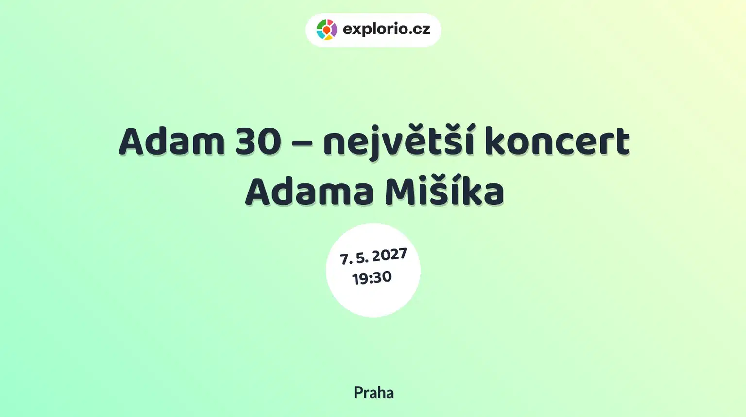Adam 30 – největší koncert Adama Mišíka – divadlo, Hudba a Kino, Praha