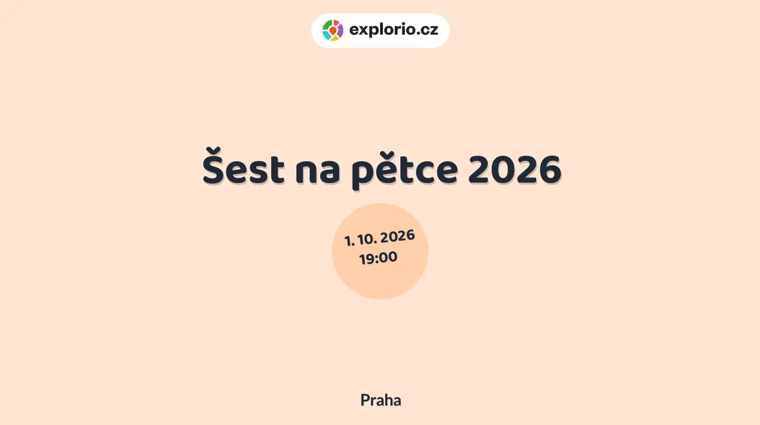 Šest na pětce 2026 – divadlo, Hudba a Kino, Praha