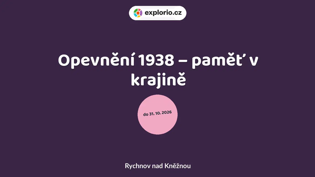 Opevnění 1938 – paměť v krajině – prohlídky a Muzea, Rychnov nad Kněžnou