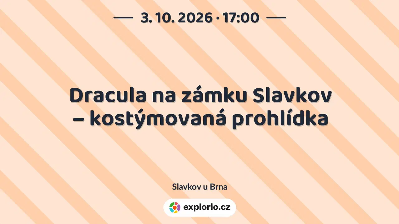 Dracula na zámku Slavkov – kostýmovaná prohlídka – festivaly a Slavnosti, Slavkov u Brna