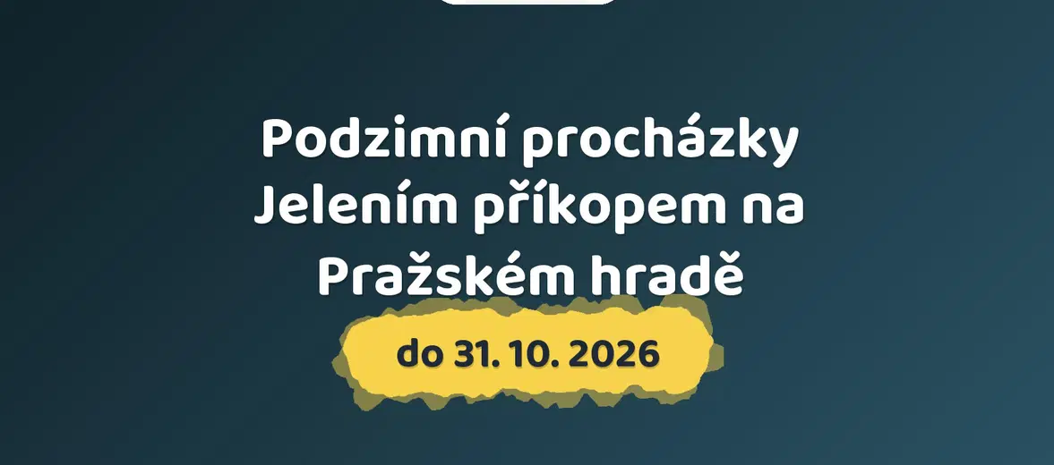 Podzimní procházky Jelením příkopem na Pražském hradě – sport a Pohyb, Praha