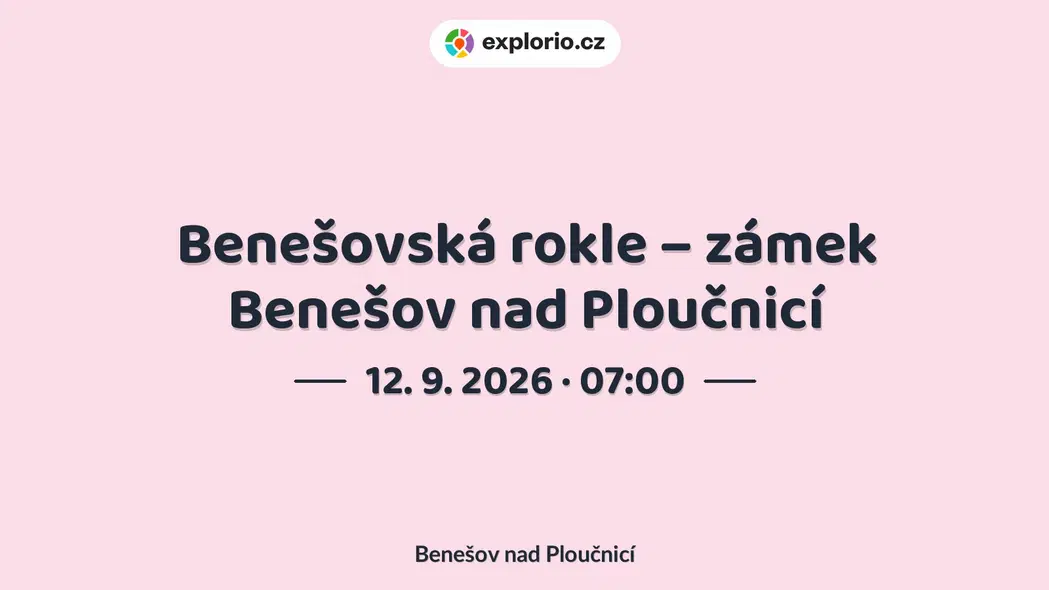 Benešovská rokle – zámek Benešov nad Ploučnicí – sport a Pohyb, Benešov nad Ploučnicí