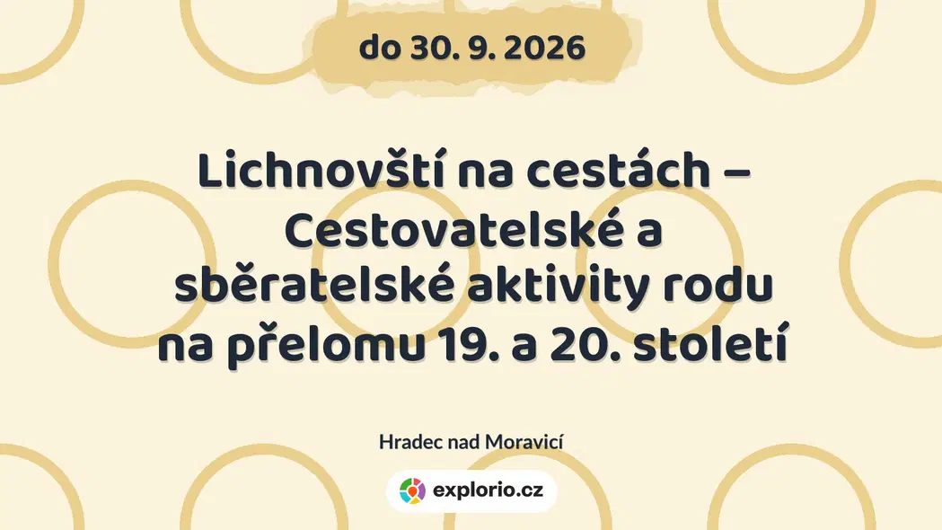 Lichnovští na cestách – Cestovatelské a sběratelské aktivity rodu na přelomu 19. a 20. století – prohlídky a Muzea, Hradec nad Moravicí