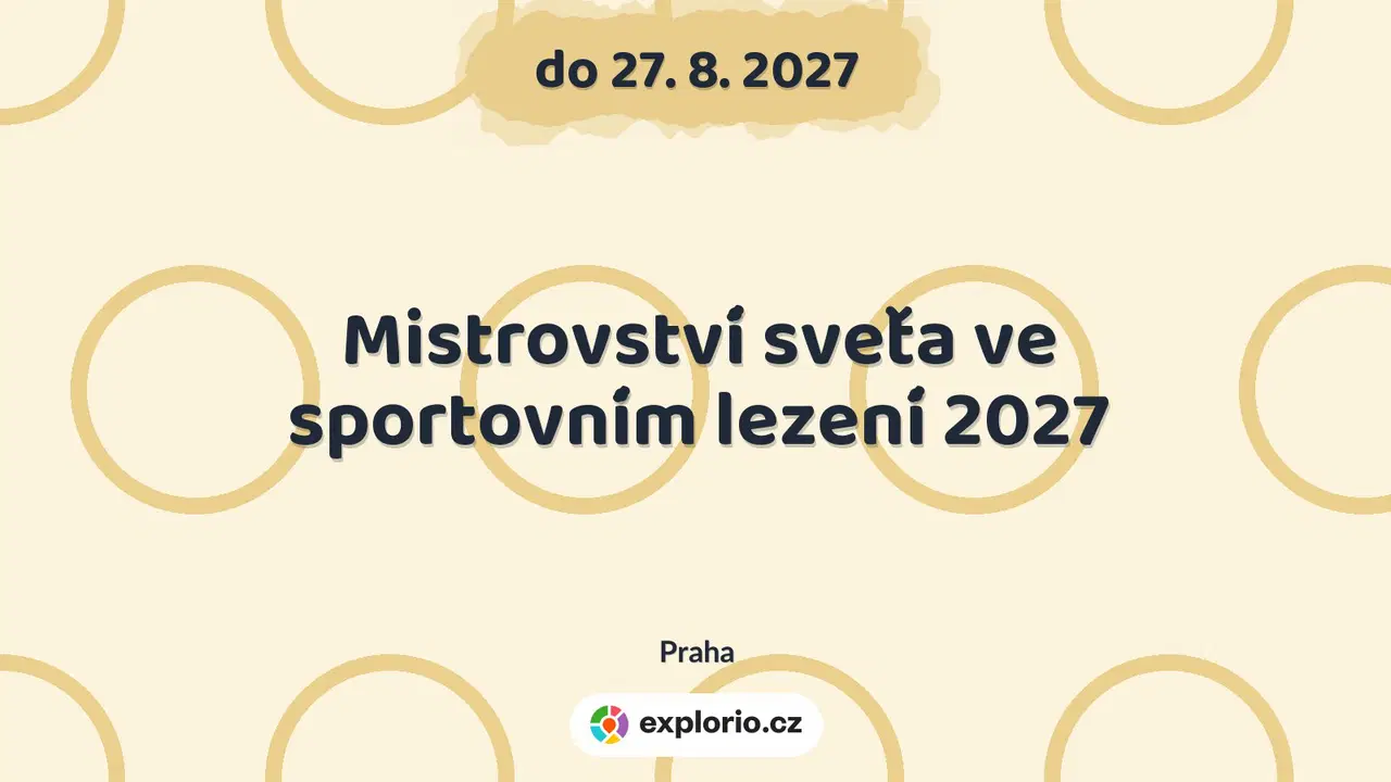 Mistrovství světa ve sportovním lezení 2027 – sport a Pohyb, Praha