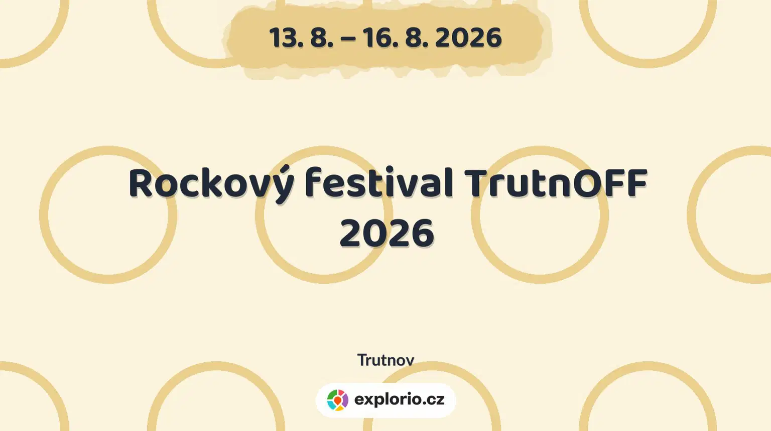 Rockový festival TrutnOFF 2026 – festivaly a Slavnosti, Trutnov