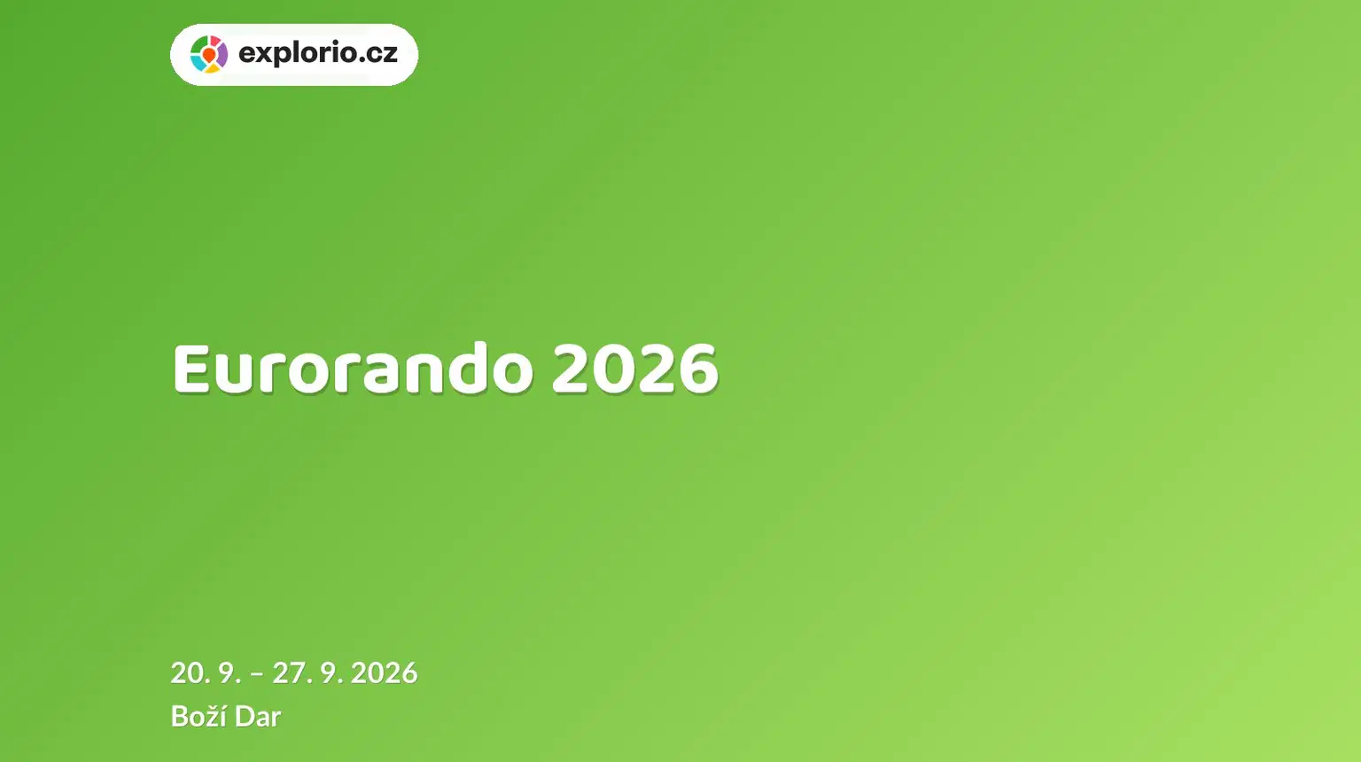 Eurorando 2026 – festivaly a Slavnosti, Boží Dar