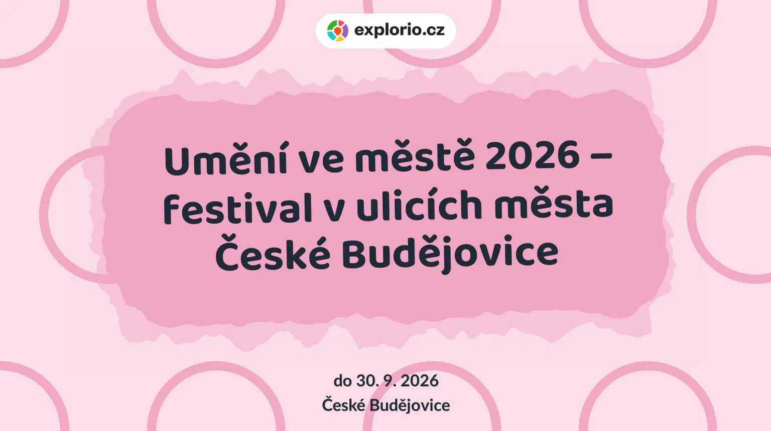 Umění ve městě 2026 – festival v ulicích města České Budějovice – prohlídky a Muzea, České Budějovice