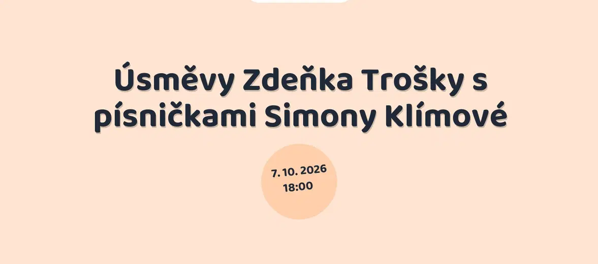 Úsměvy Zdeňka Trošky s písničkami Simony Klímové – divadlo, Hudba a Kino, Háj ve Slezsku