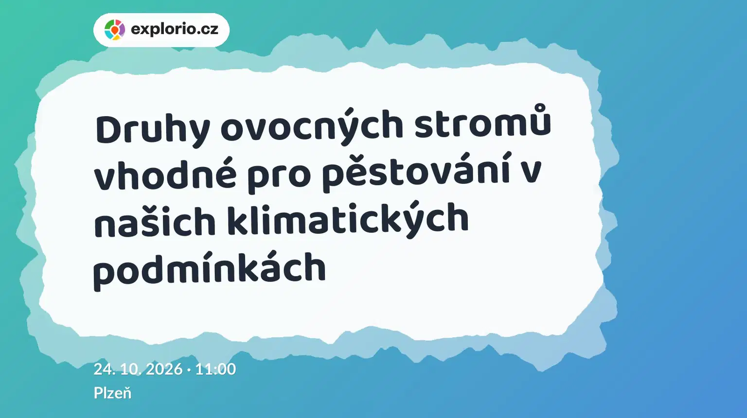 Druhy ovocných stromů vhodné pro pěstování v našich klimatických podmínkách – příroda a Zvířátka, Plzeň