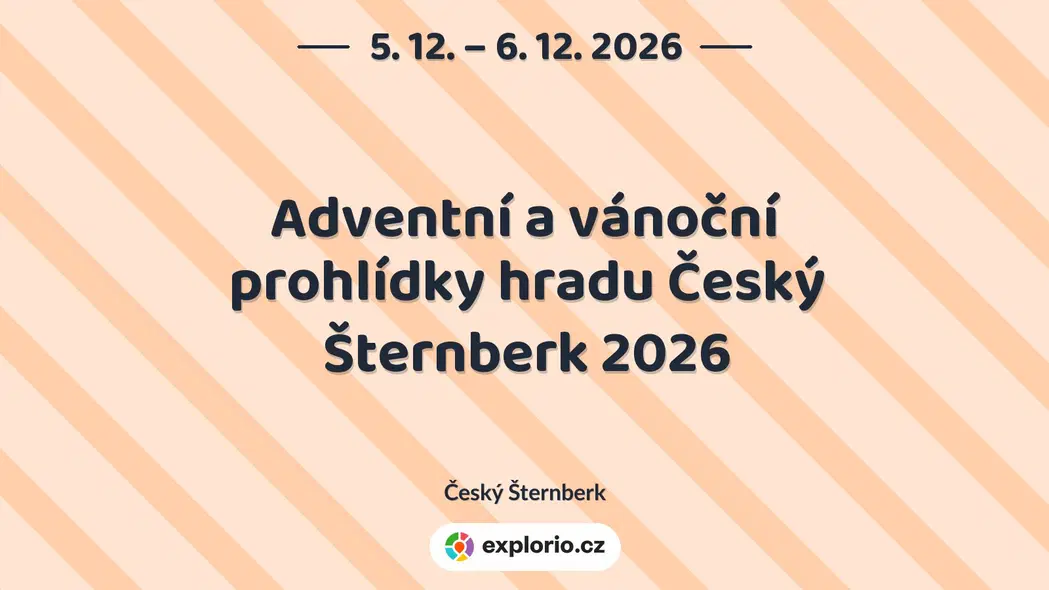 Adventní a vánoční prohlídky hradu Český Šternberk 2026 – prohlídky a Muzea, Český Šternberk
