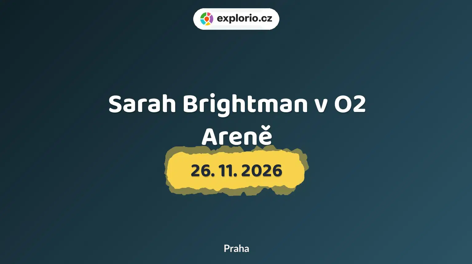 Sarah Brightman v O2 Areně – divadlo, Hudba a Kino, Praha