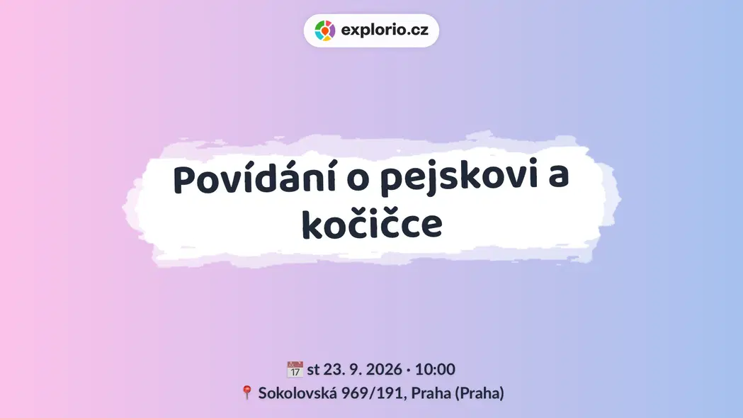 Povídání o pejskovi a kočičce – divadlo, Hudba a Kino, Praha