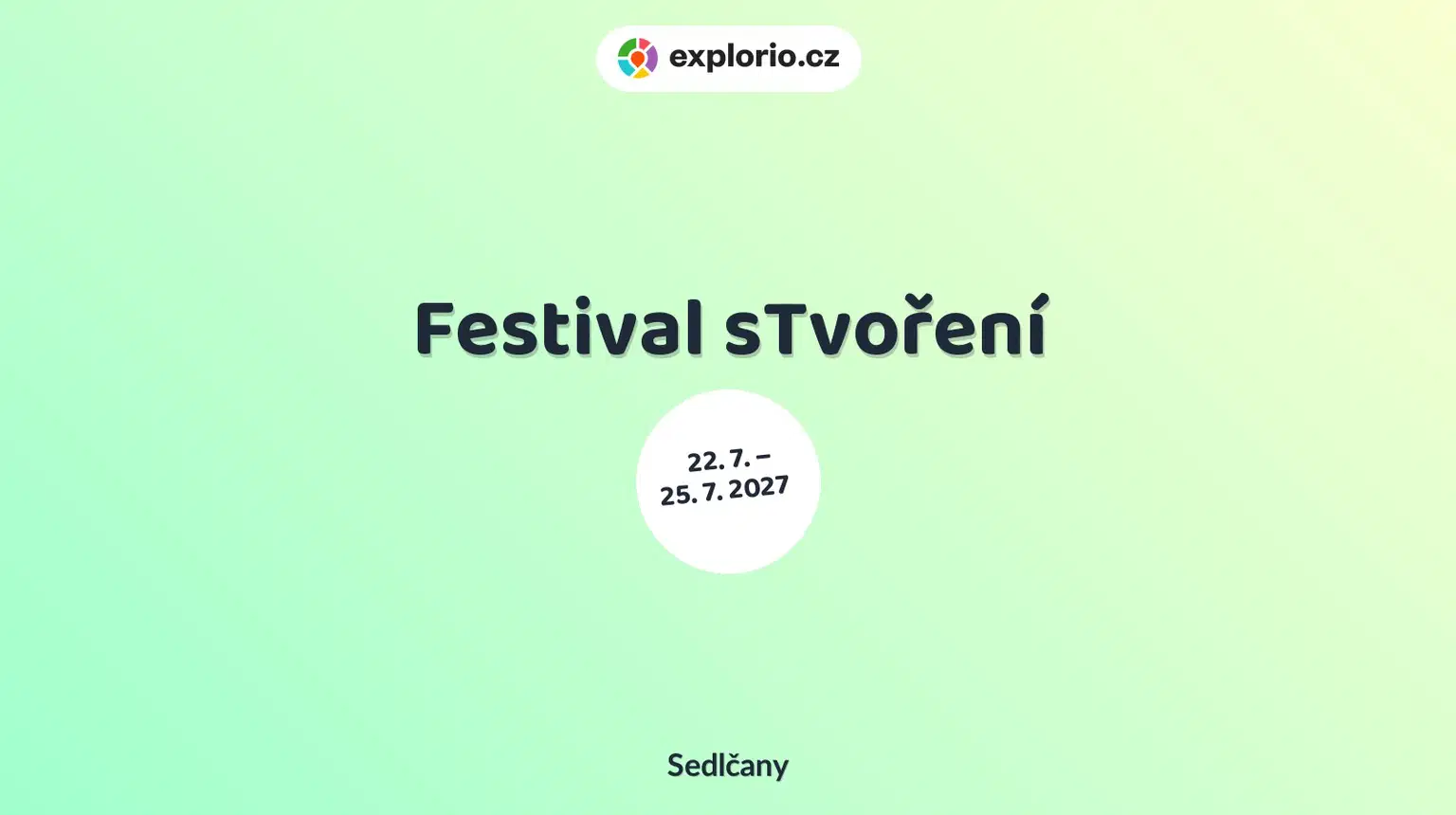 Festival sTvoření – festivaly a Slavnosti, Sedlčany