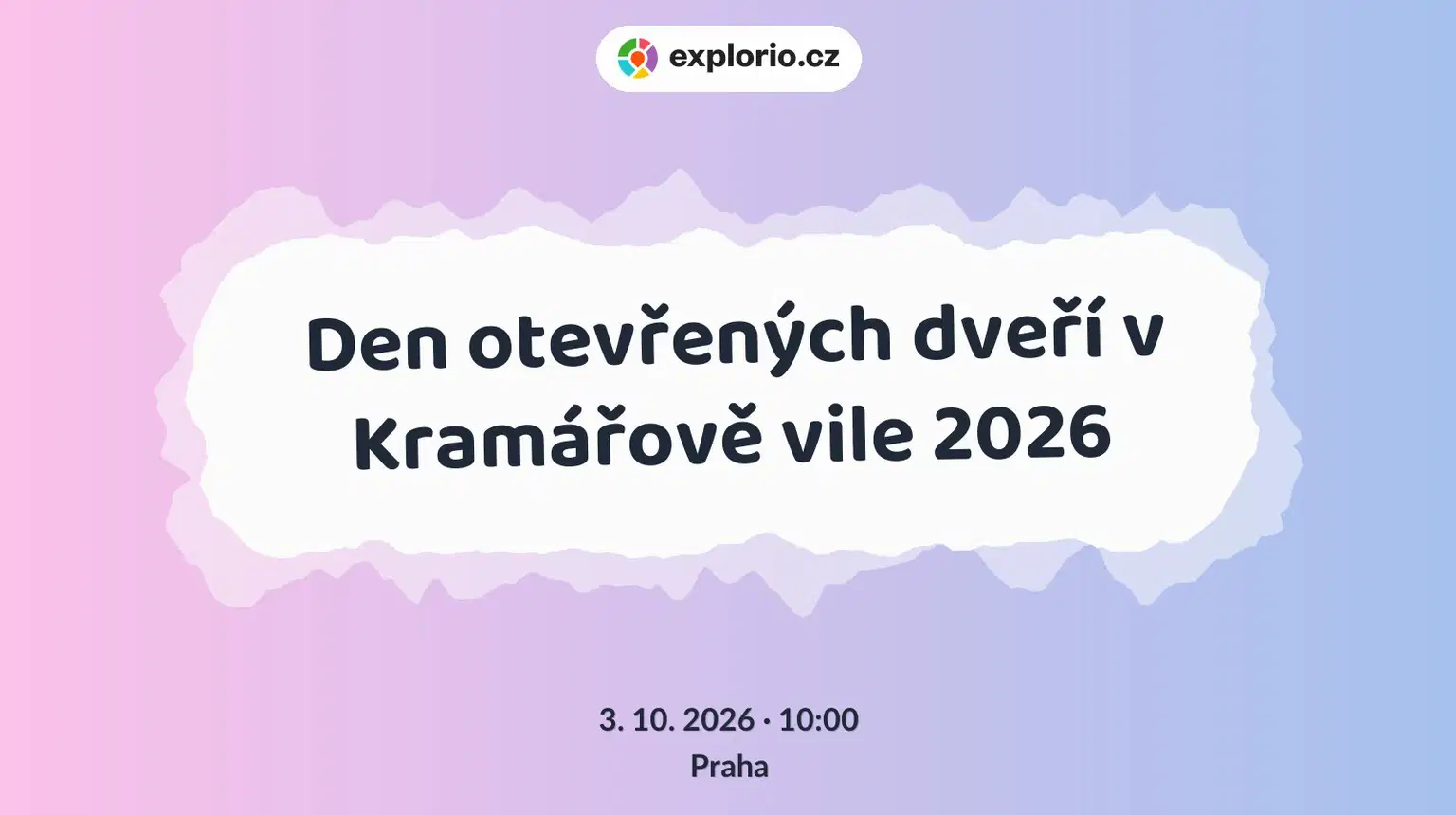 Den otevřených dveří v Kramářově vile 2026 – festivaly a Slavnosti, Praha