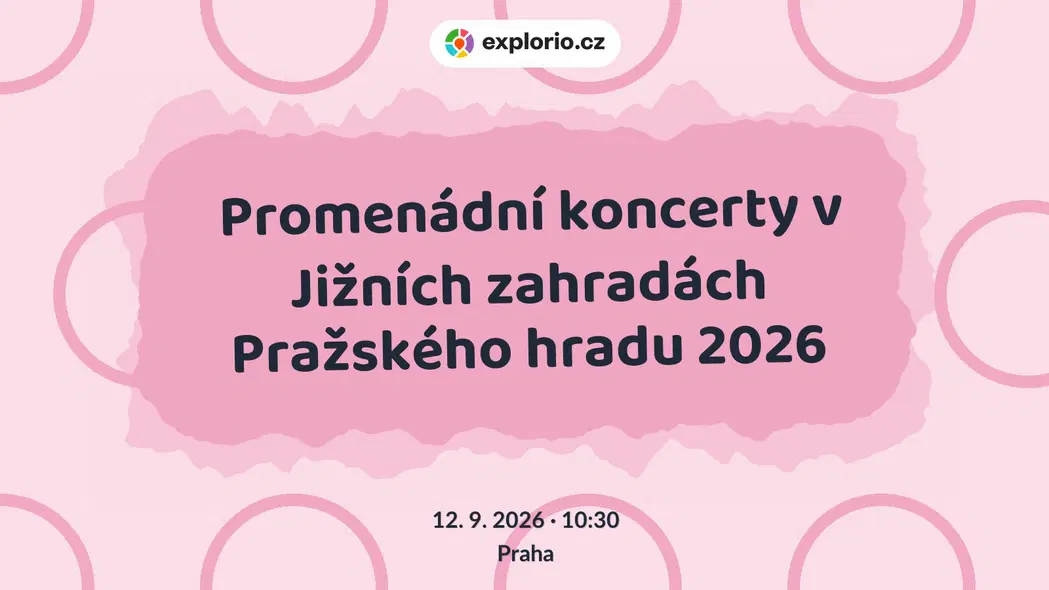 Promenádní koncerty v Jižních zahradách Pražského hradu 2026 – divadlo, Hudba a Kino, Praha