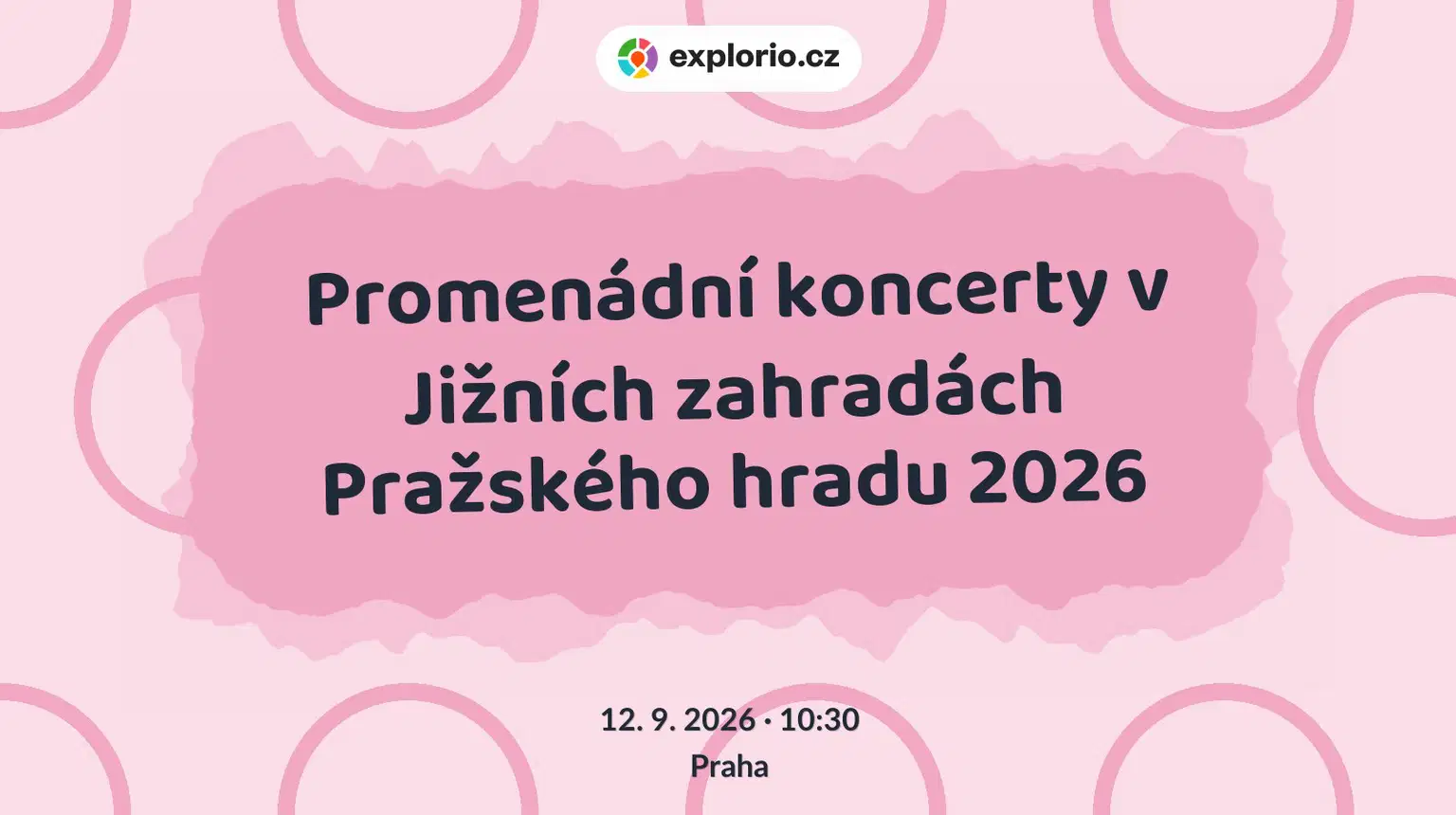 Promenádní koncerty v Jižních zahradách Pražského hradu 2026 – divadlo, Hudba a Kino, Praha