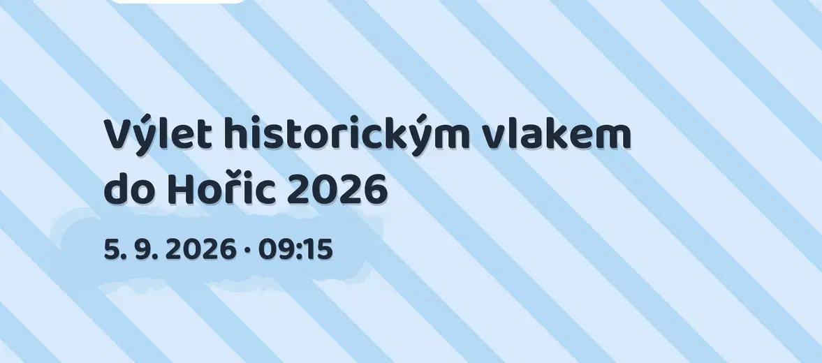 Výlet historickým vlakem do Hořic 2026 – prohlídky a Muzea, Pardubice