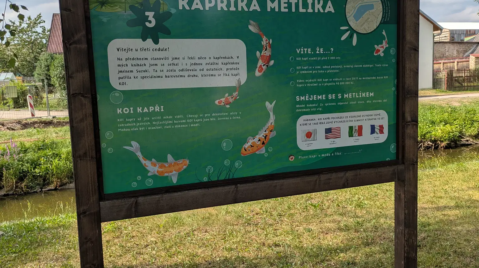 Naučná stezka kapříka Metlíka – naučné stezky, Nová Bystřice