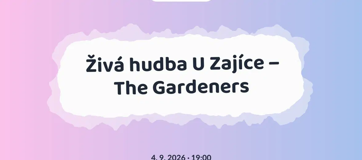 Živá hudba U Zajíce – The Gardeners – divadlo, Hudba a Kino, Mikulov