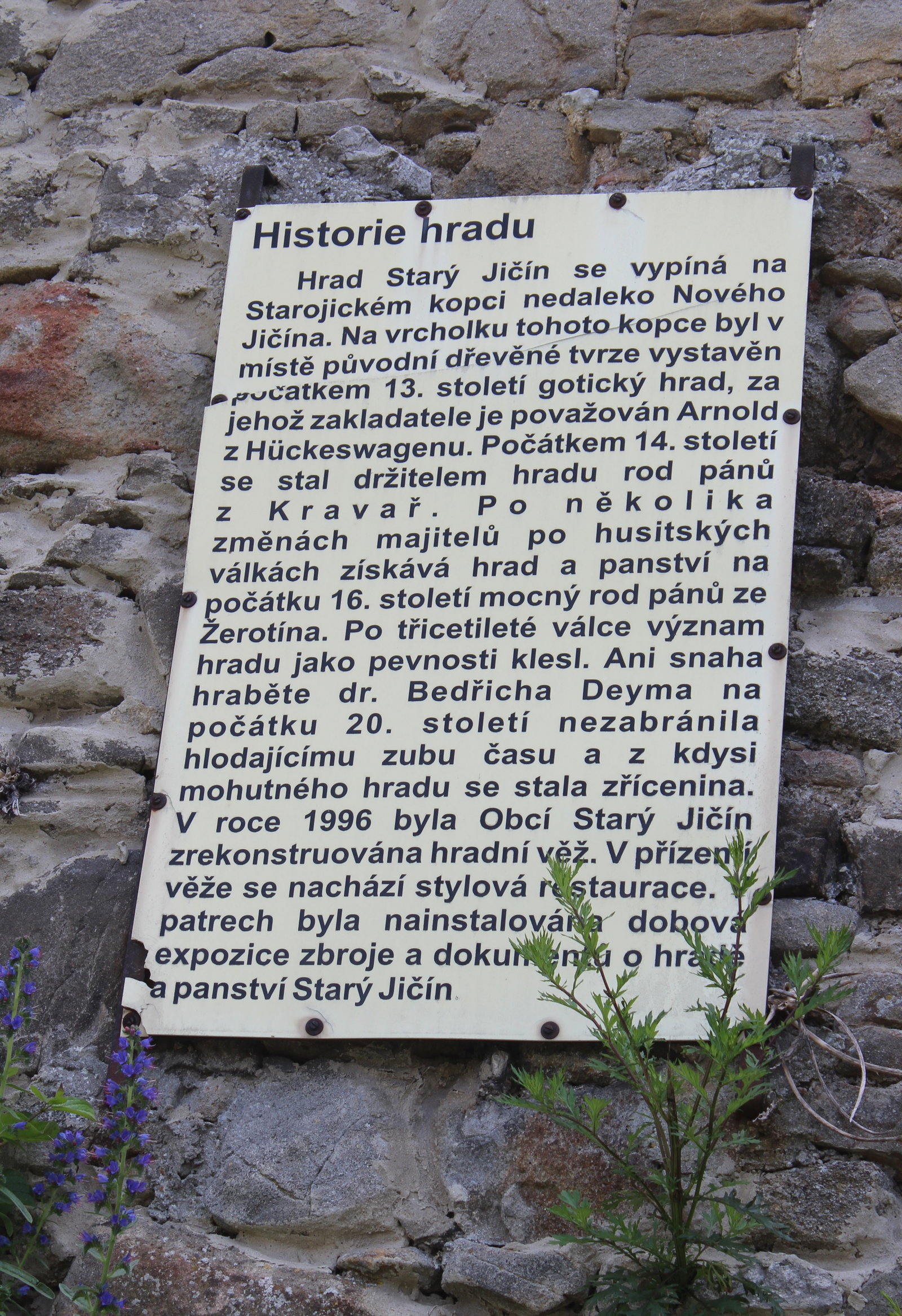 Zřícenina hradu Starý Jičín – hrady, zámky, zříceniny, Starý Jičín – fotka 3