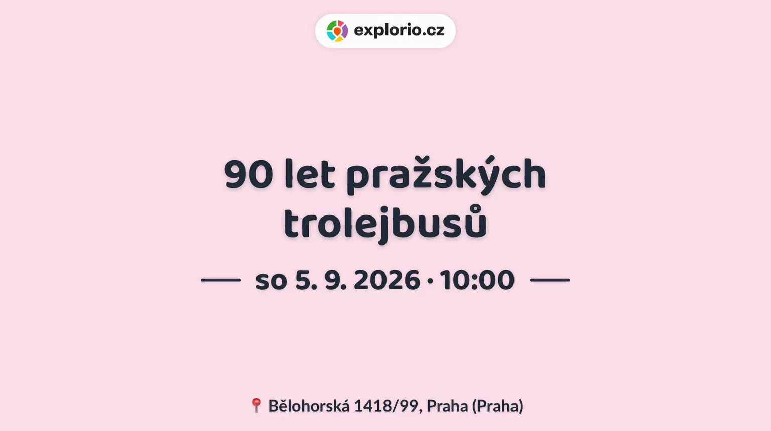 90 let pražských trolejbusů – festivaly a Slavnosti, Praha