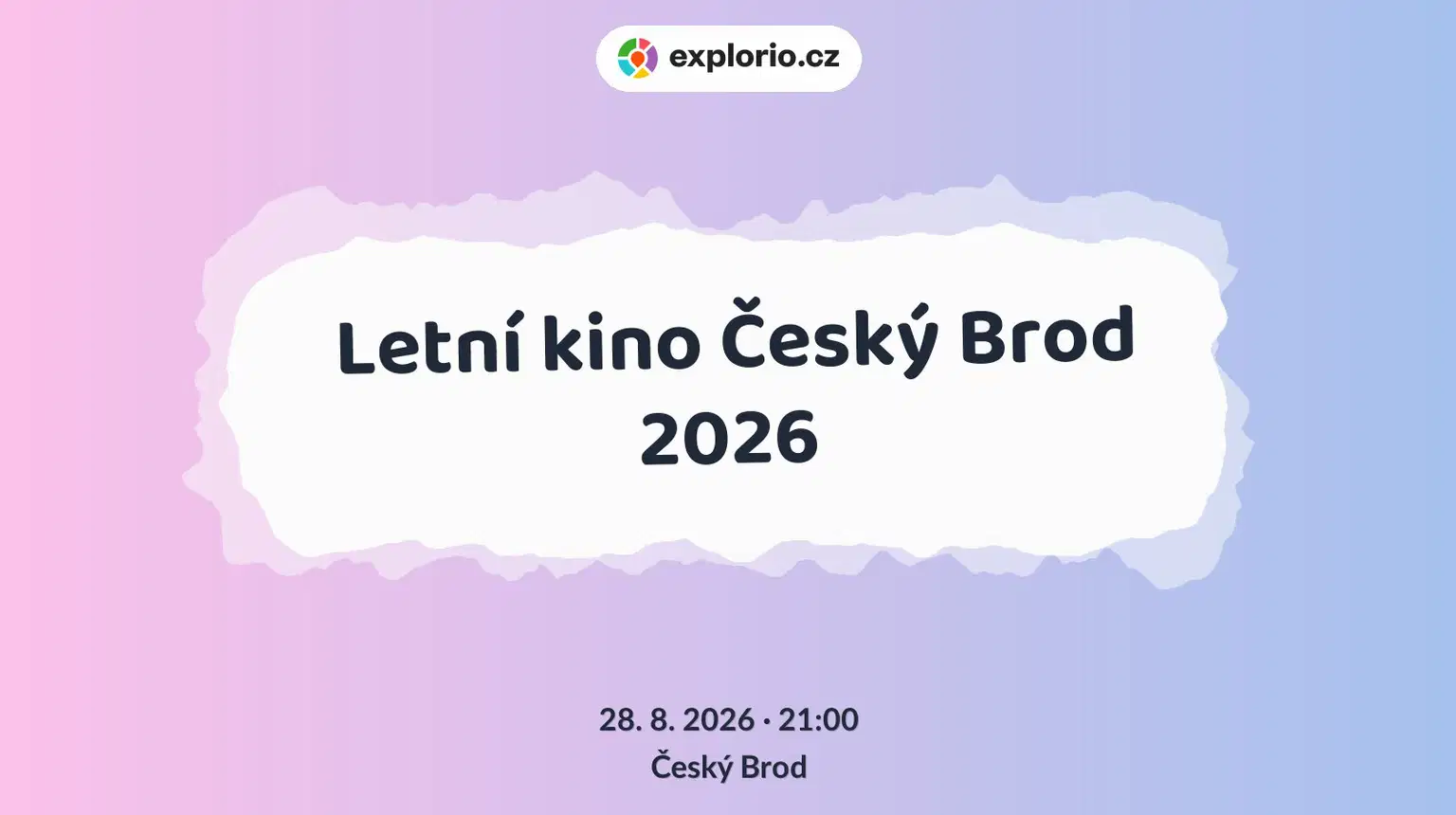 Letní kino Český Brod 2026 – divadlo, Hudba a Kino, Český Brod